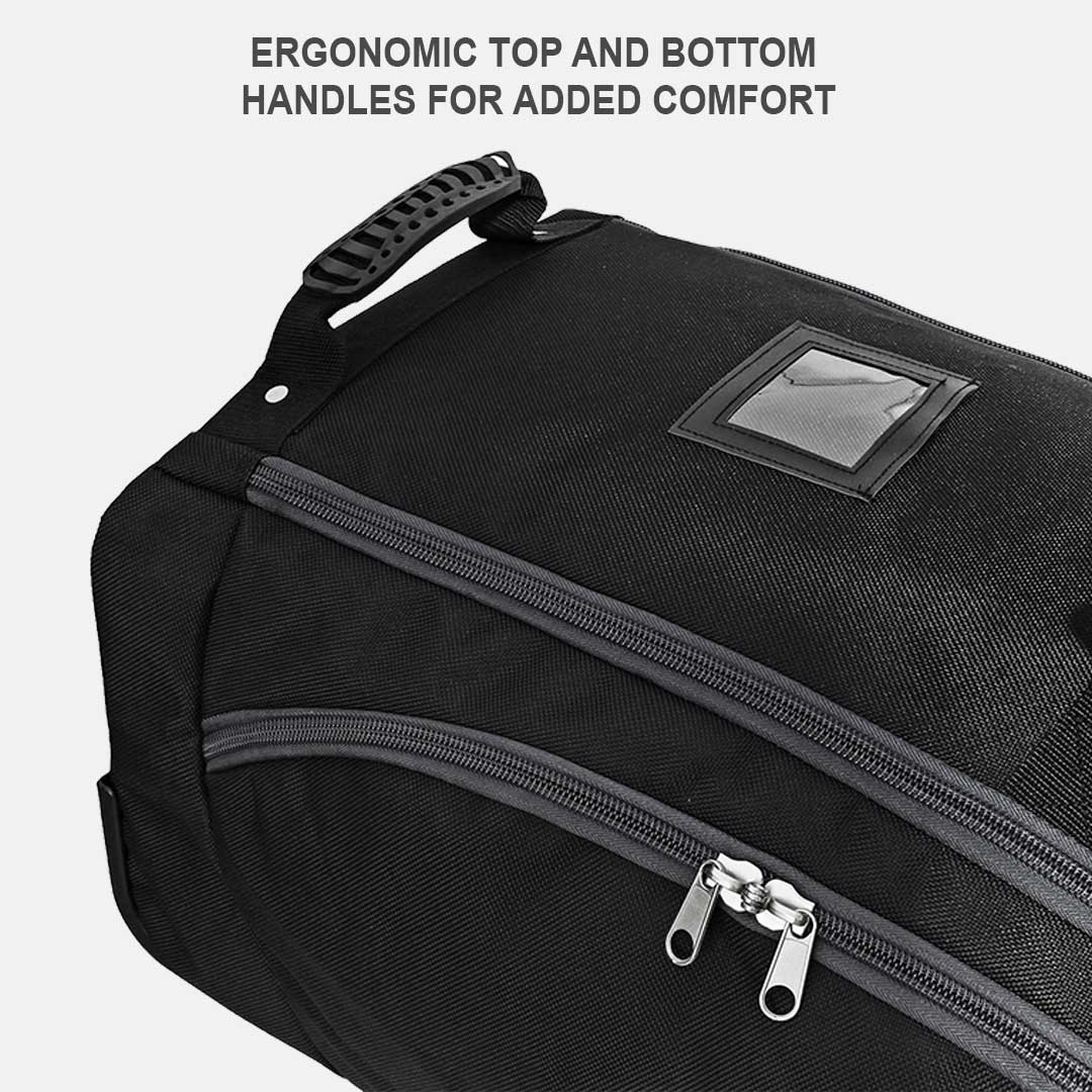 Enforcer Golf Travel Bag | Unrivaled Hard Top Durability - Black/Grey - Club Rehab