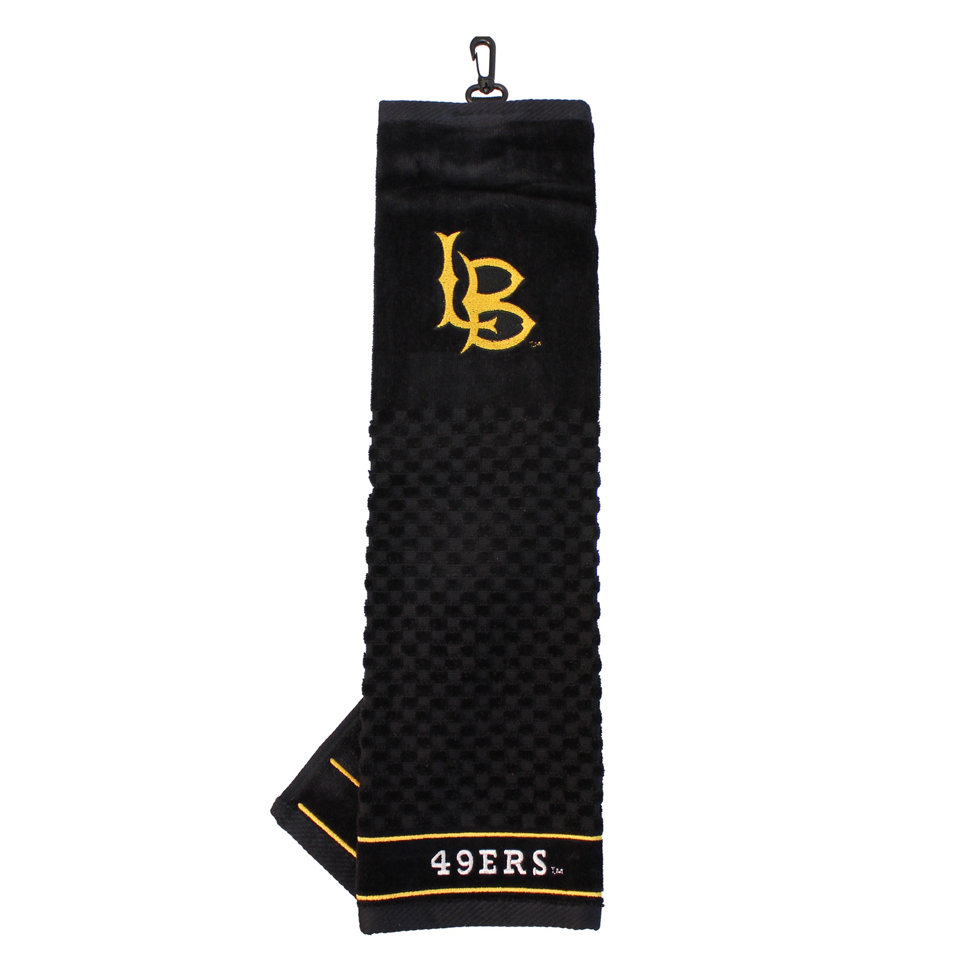 Long Beach State embroidered golf towel
