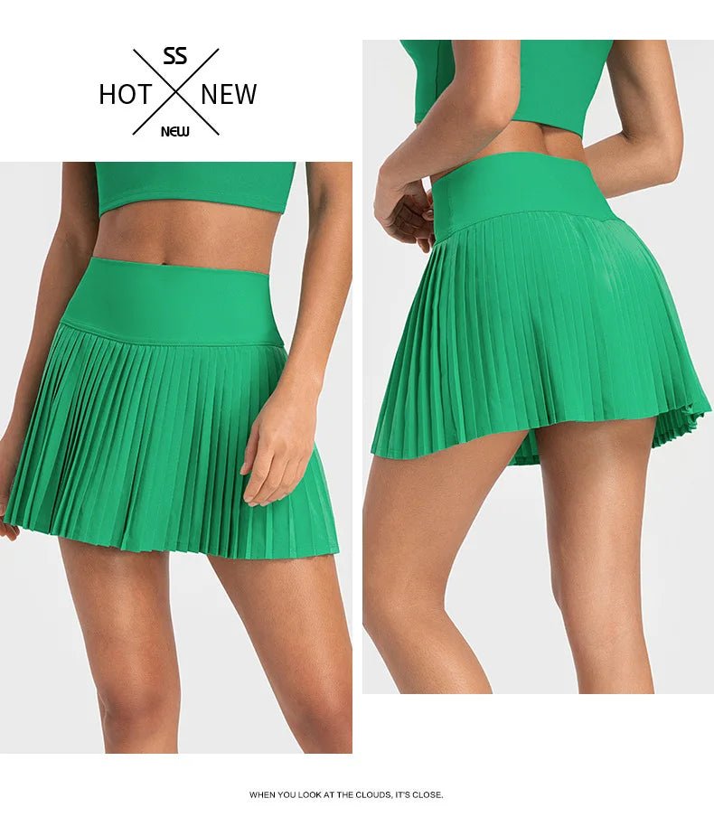 Fairway Flair Golf Skirt – Sporty, Stylish, Comfortable - Forest Green XS - 4 - Club Rehab