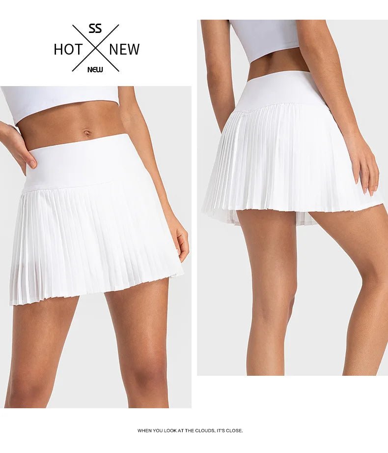 Fairway Flair Golf Skirt – Sporty, Stylish, Comfortable - Classic White XS - 4 - Club Rehab