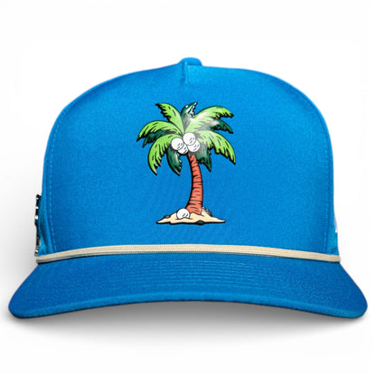Fairway Palms Golf Hat | Snapback Cap | Built-in Magnetic Ball Marker Holder + Marker Included | Adjustable | One Size - Club Rehab
