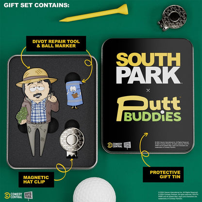 Farmer Randy Divot Tool with Towelie Ball Marker