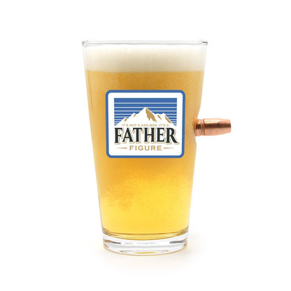 Father Figure - 50 Cal Pint Glass - Club Rehab