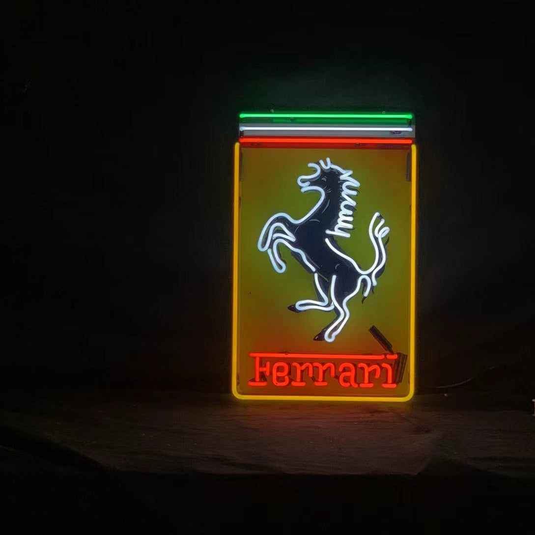 Ferrari Logo Neon Sign, alternate product view 2