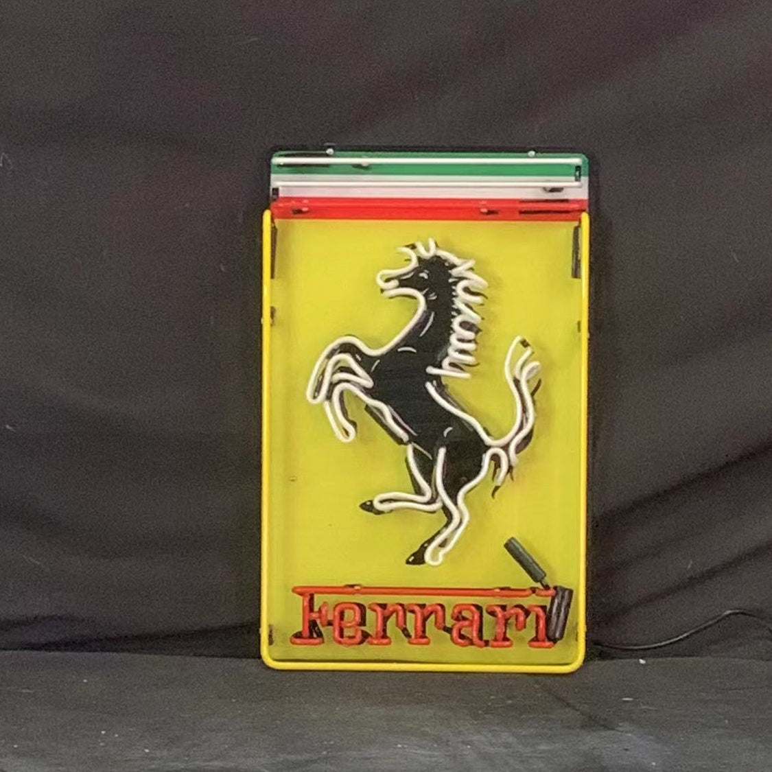 Ferrari Logo Neon Sign, alternate product view 3