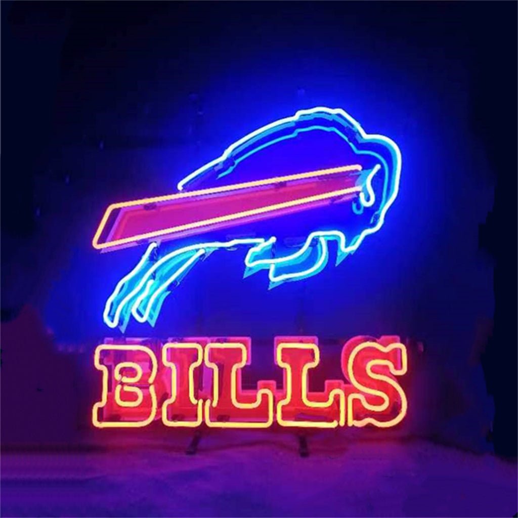 Fighting Bull Buffalo Bills Neon Signs Light - Club Rehab