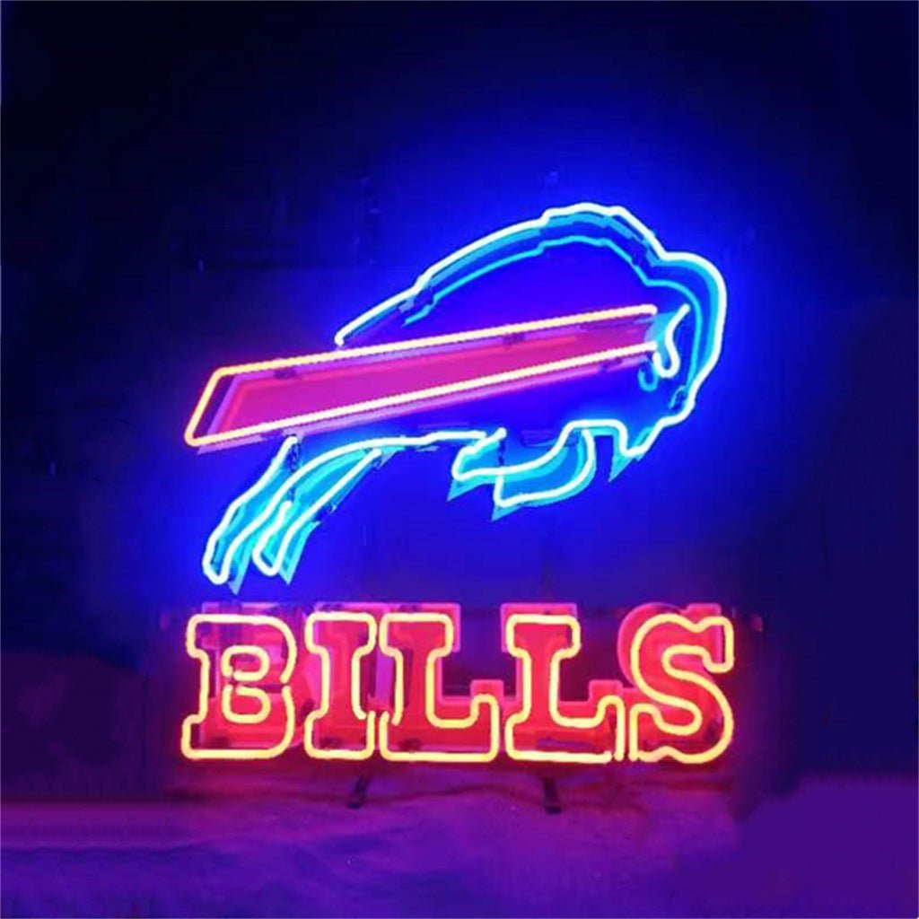 Fighting Bull Buffalo Bills Neon Signs Light - Club Rehab