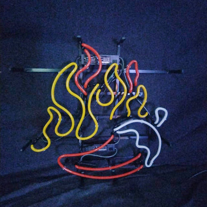 Fire BBQ Pepper Neon Signs - Club Rehab