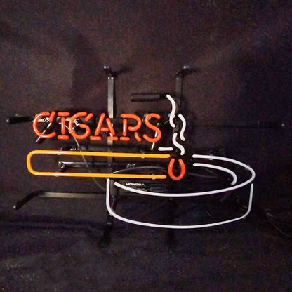 Fire Cigars Ashtray Neon Signs - Club Rehab