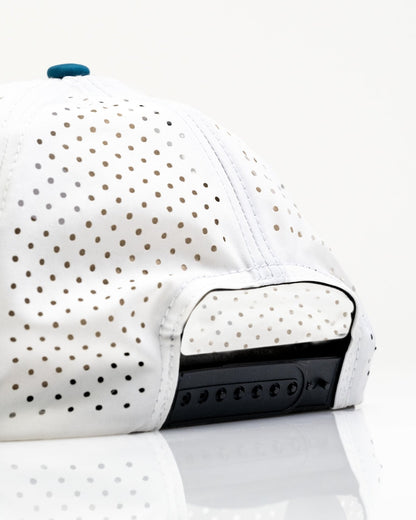 Fishing Lure White - Perforated Rope Hat - Club Rehab