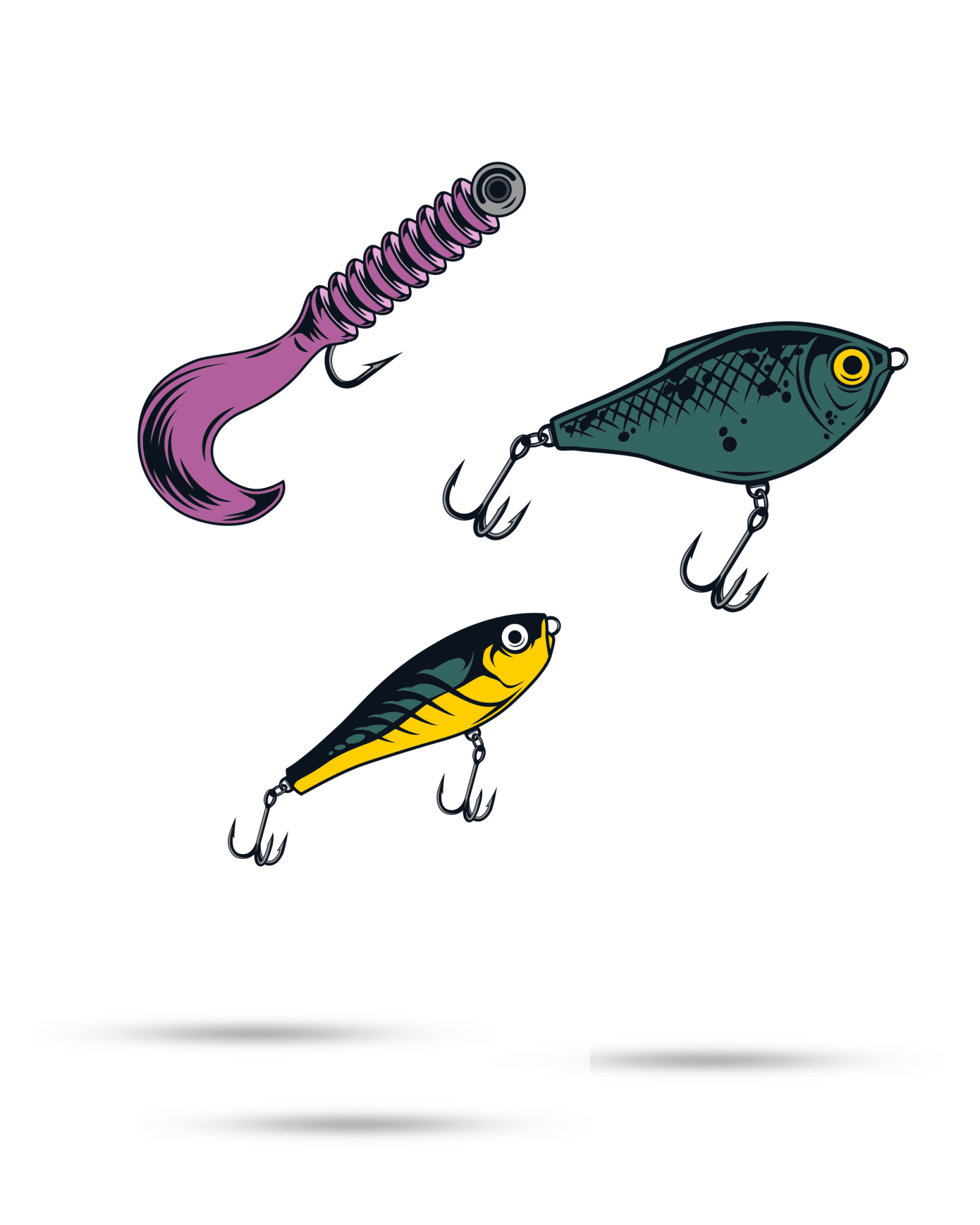 Fishing Lures Ball Markers - 3 Pack - Club Rehab