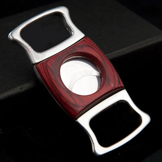 Flame Lover Wood & Stainless Steel Cigar Cutter - Club Rehab - Cigar AccessoriesSquare45461532377280