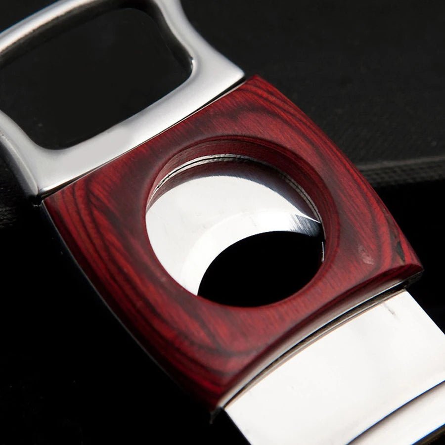 Flame Lover Wood & Stainless Steel Cigar Cutter - Club Rehab - Cigar AccessoriesSquareFlame Lover Wood & Stainless Steel Cigar Cutter