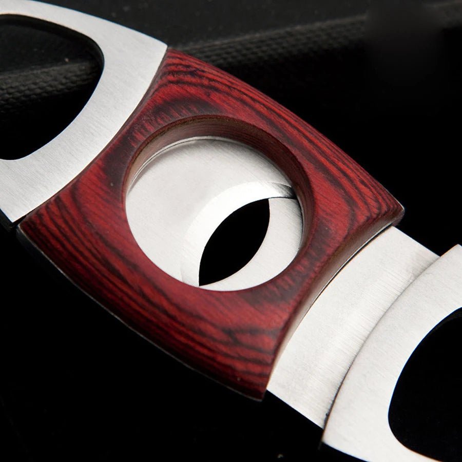 Flame Lover Wood & Stainless Steel Cigar Cutter - Club Rehab - Cigar AccessoriesRoundFlame Lover Wood & Stainless Steel Cigar Cutter