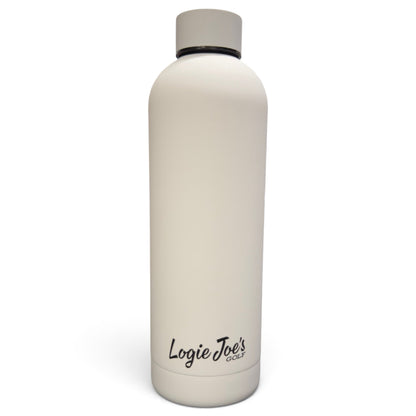 Flamingo Hydration Bottle | 24oz Insulated Stainless Steel | Screw On Lid - White - Club Rehab