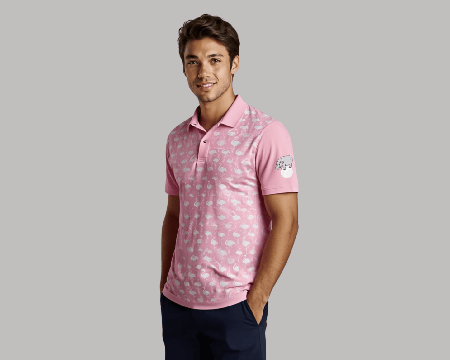Flamingo polo - S - Club Rehab