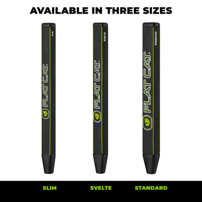 FLAT CAT TAK Putter Grip — Slim, Svelte and Standard size comparison