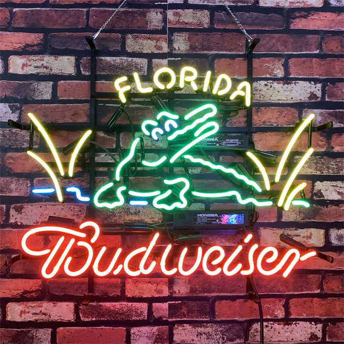 Florida Gator Budweiser Neon Signs Light - Club Rehab