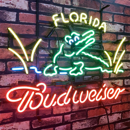 Florida Gator Budweiser Neon Signs Light - Club Rehab