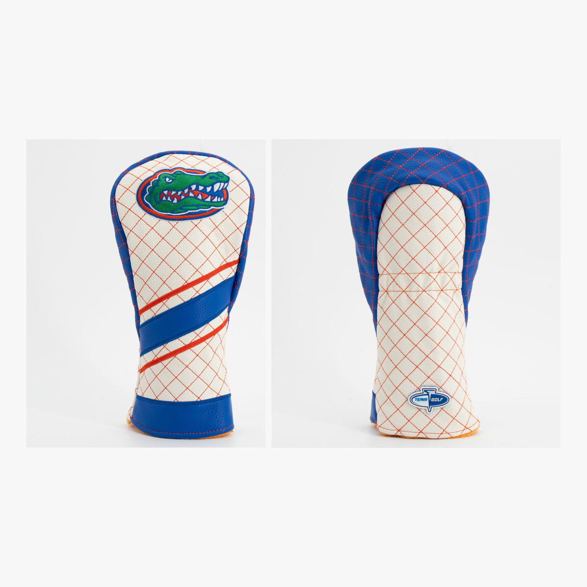Florida Gators Striped Quilted Fairway Headcover, front and back views