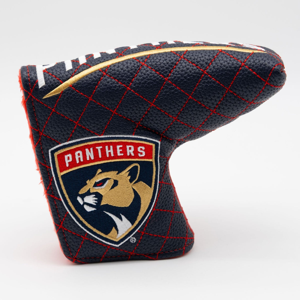 Florida Panthers split blade putter quilted golf headcover