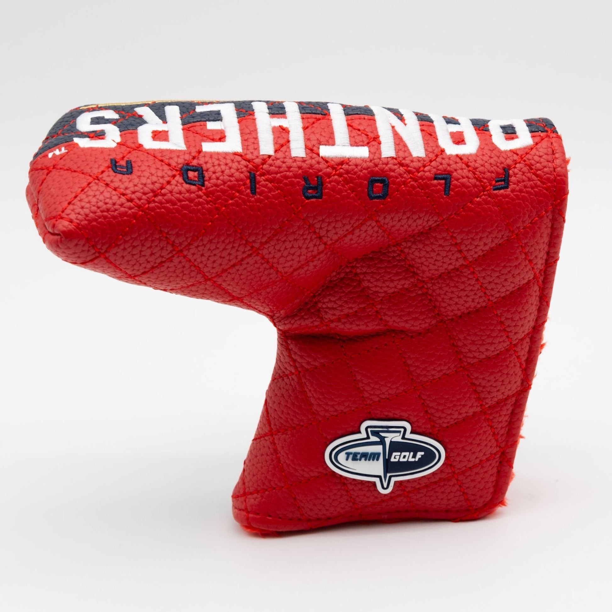 Florida Panthers split blade putter quilted golf headcover alternate view