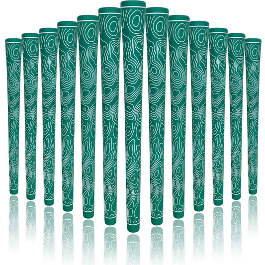 FlutterGrip - Superior Stability with a Stylish Twist 13pcs Golf Grips Set - Club Rehab - GripButterfly - GreenFlutterGrip - Superior Stability with a Stylish Twist 13pcs Golf Grips Set