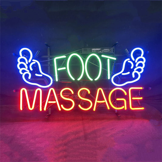 Foot Massage Neon Signs Light - Club Rehab