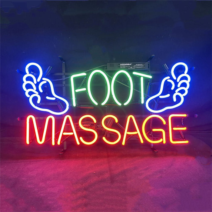 Foot Massage Neon Signs Light - Club Rehab