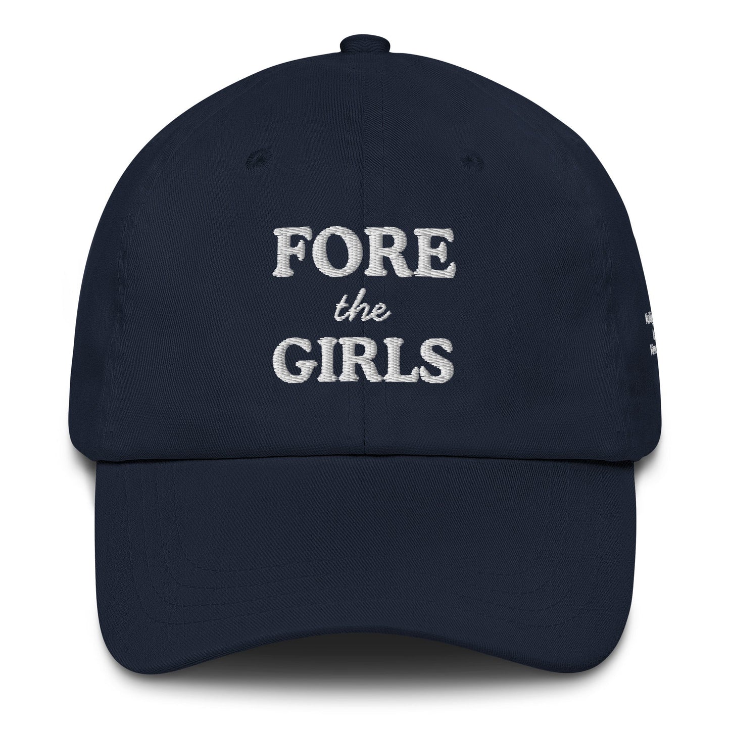 Fore the Girls Embroidered Golf Hat for Women - Navy - Club Rehab