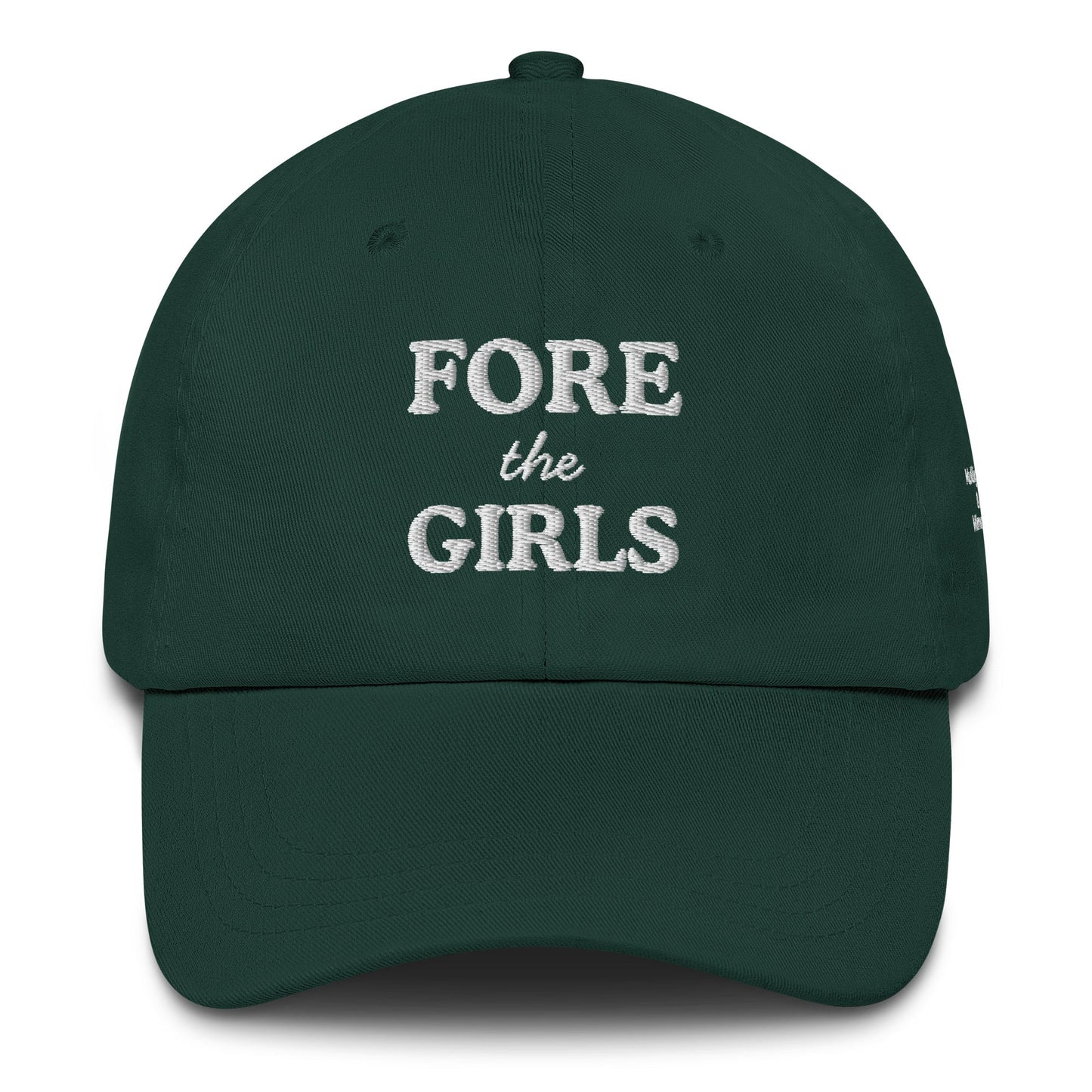 Fore the Girls Embroidered Golf Hat for Women - Spruce - Club Rehab