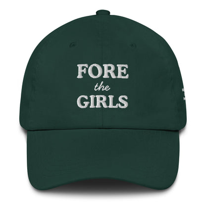 Fore the Girls Embroidered Golf Hat for Women - Spruce - Club Rehab