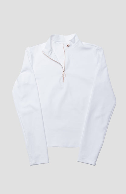 Foreplay Women’s Golf Jacket - Quarter - Zip - XS White - Club Rehab