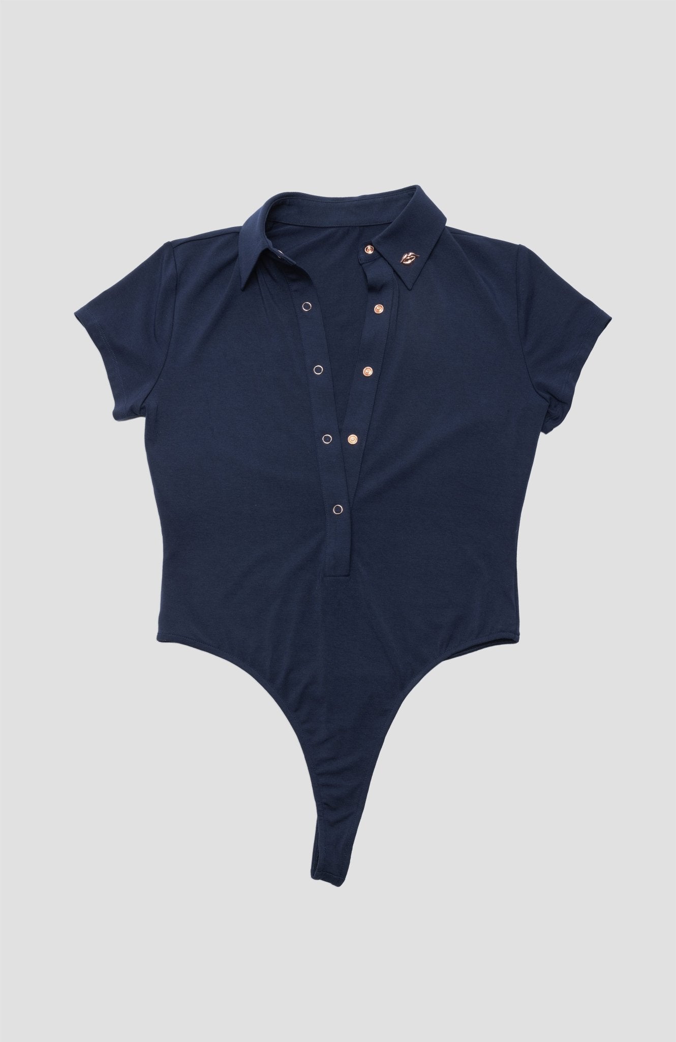 Foreplay Women’s Golf Polo Bodysuit - Short - Sleeve - XS White - Club Rehab