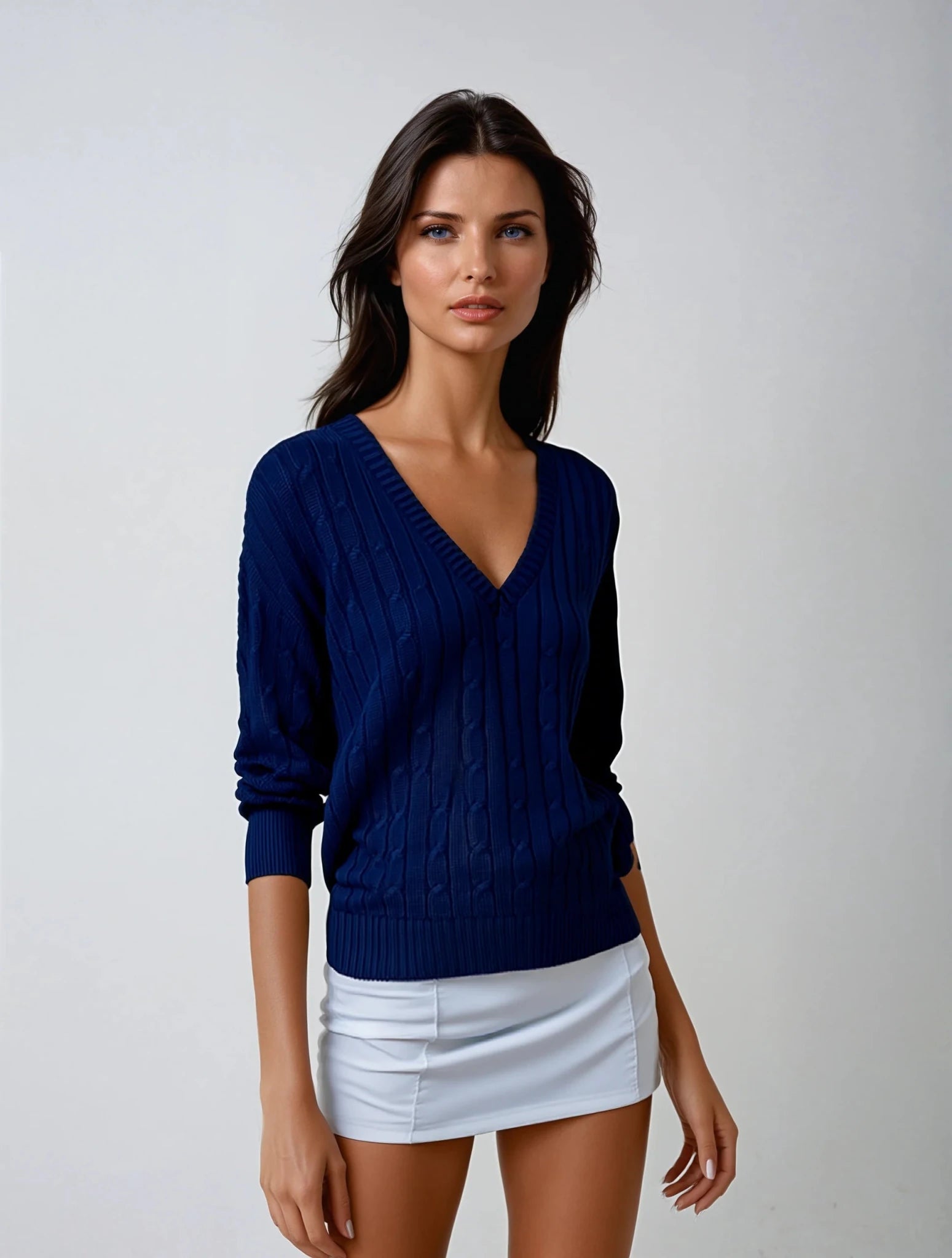 Foreplay Women’s Golf Sweater - Luxe Cashmere - XS Cream - Club Rehab