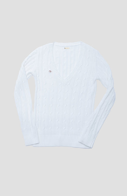 Foreplay Women’s Golf Sweater - Luxe Cashmere - XS Cream - Club Rehab