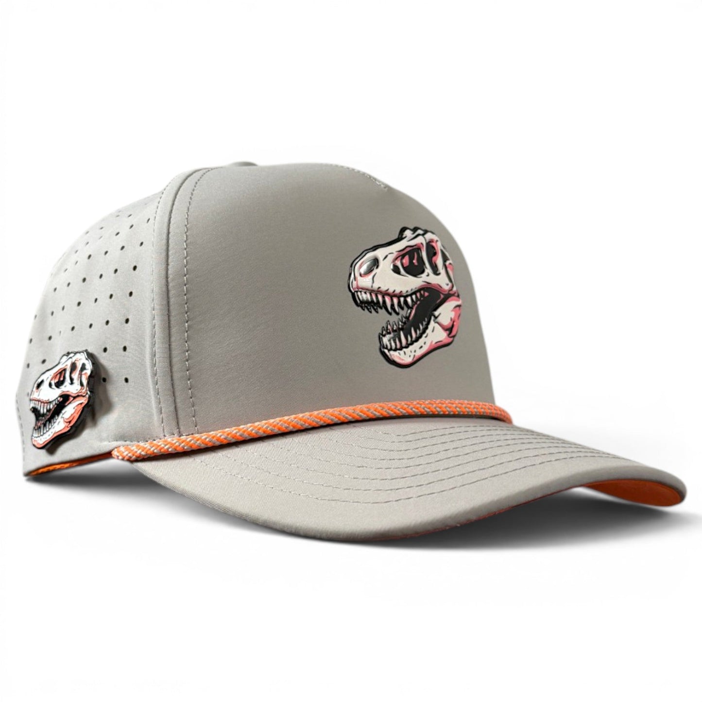 Fossil Fairway Golf Hat | Snapback Cap | Built-in Magnetic Ball Marker Holder + Marker Included | Adjustable - Club Rehab