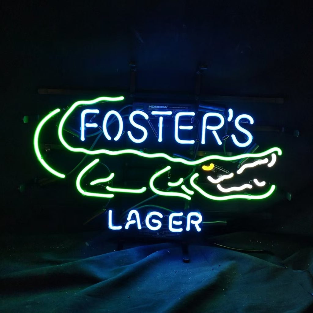 Foster's Lager Gator Neon Signs - Club Rehab
