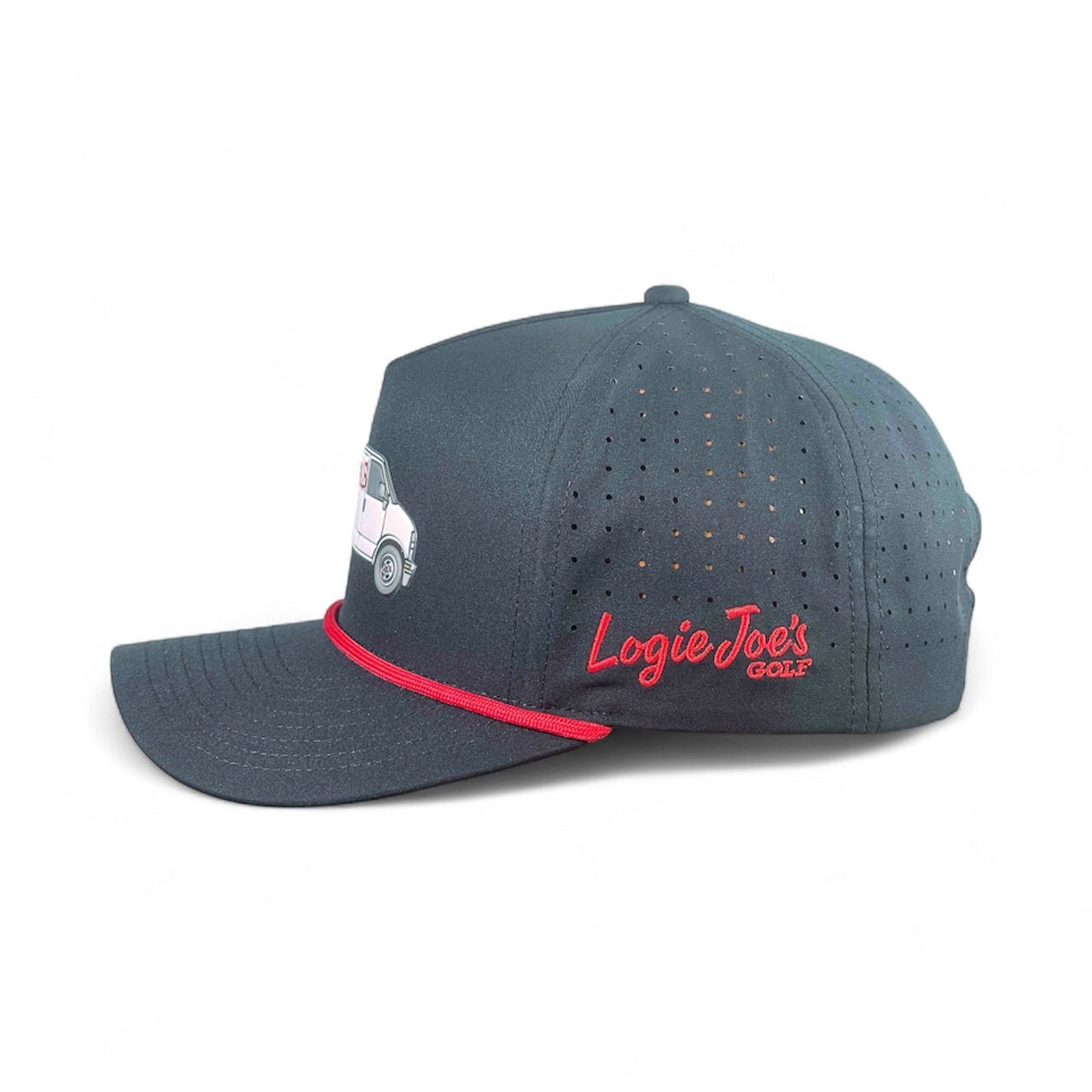 Free Golf Balls Van Golf Hat | Snapback Cap | Built-in Magnetic Ball Marker Holder + Marker Included | Free Golf Balls Van | Adjustable Black - Club Rehab