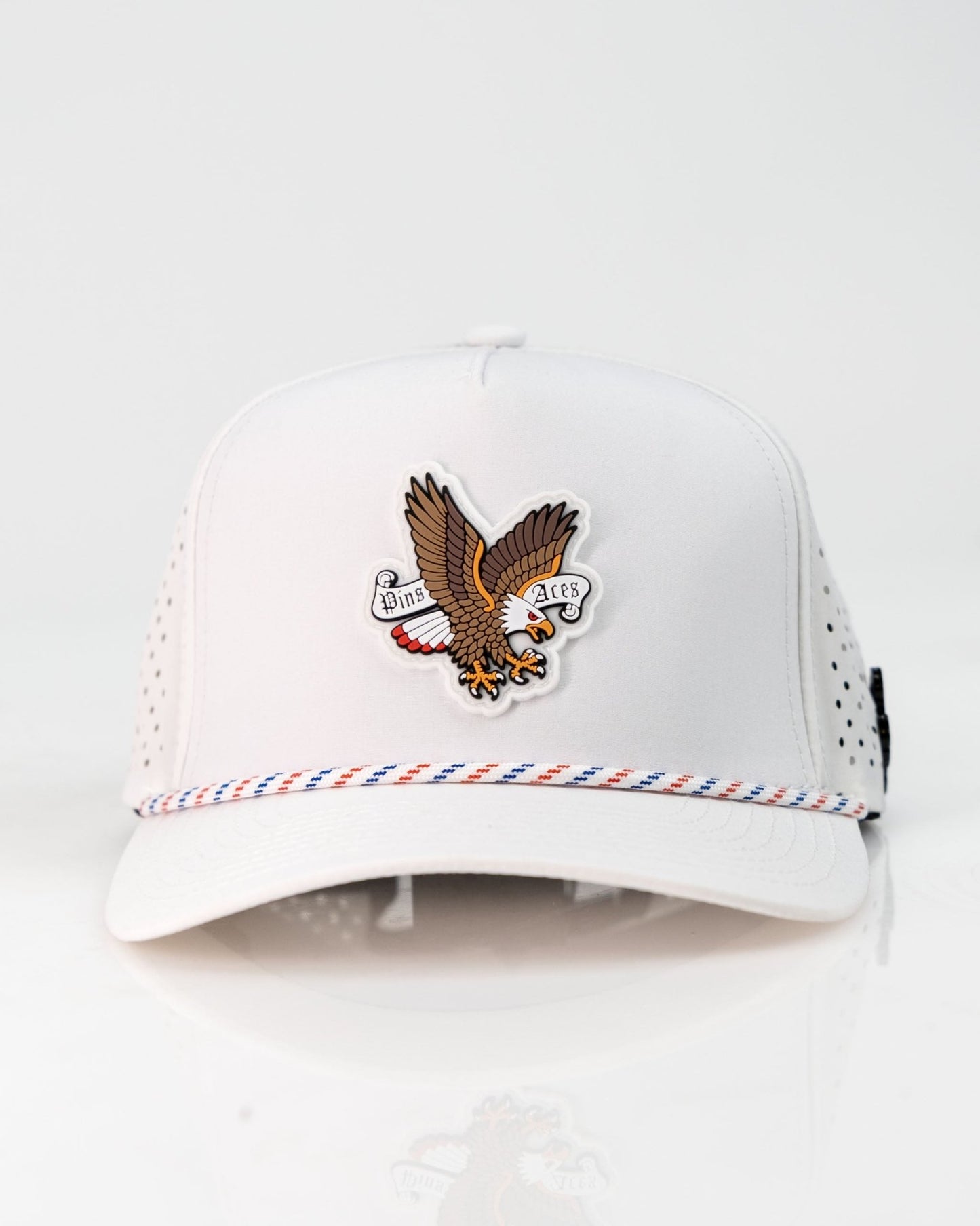 Freedom Eagle White - Perforated Rope Hat - Club Rehab