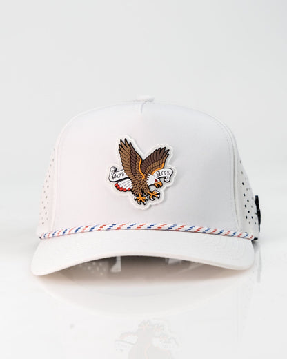 Freedom Eagle White - Perforated Rope Hat - Club Rehab