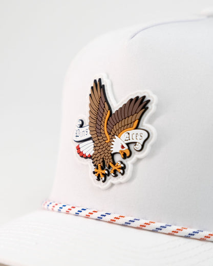 Freedom Eagle White - Perforated Rope Hat - Club Rehab