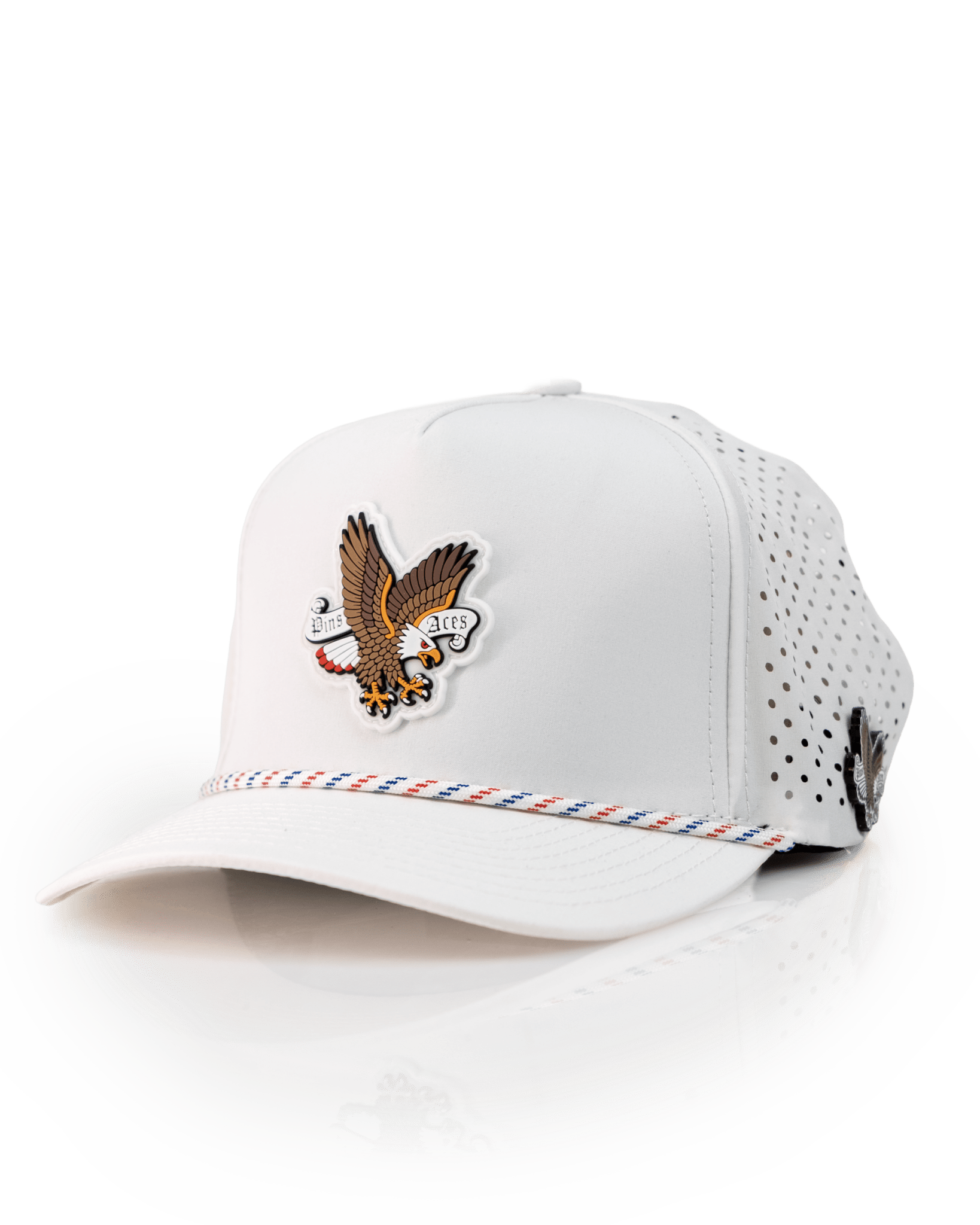 Freedom Eagle White - Perforated Rope Hat - Club Rehab