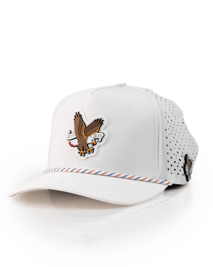 Freedom Eagle White - Perforated Rope Hat - Club Rehab