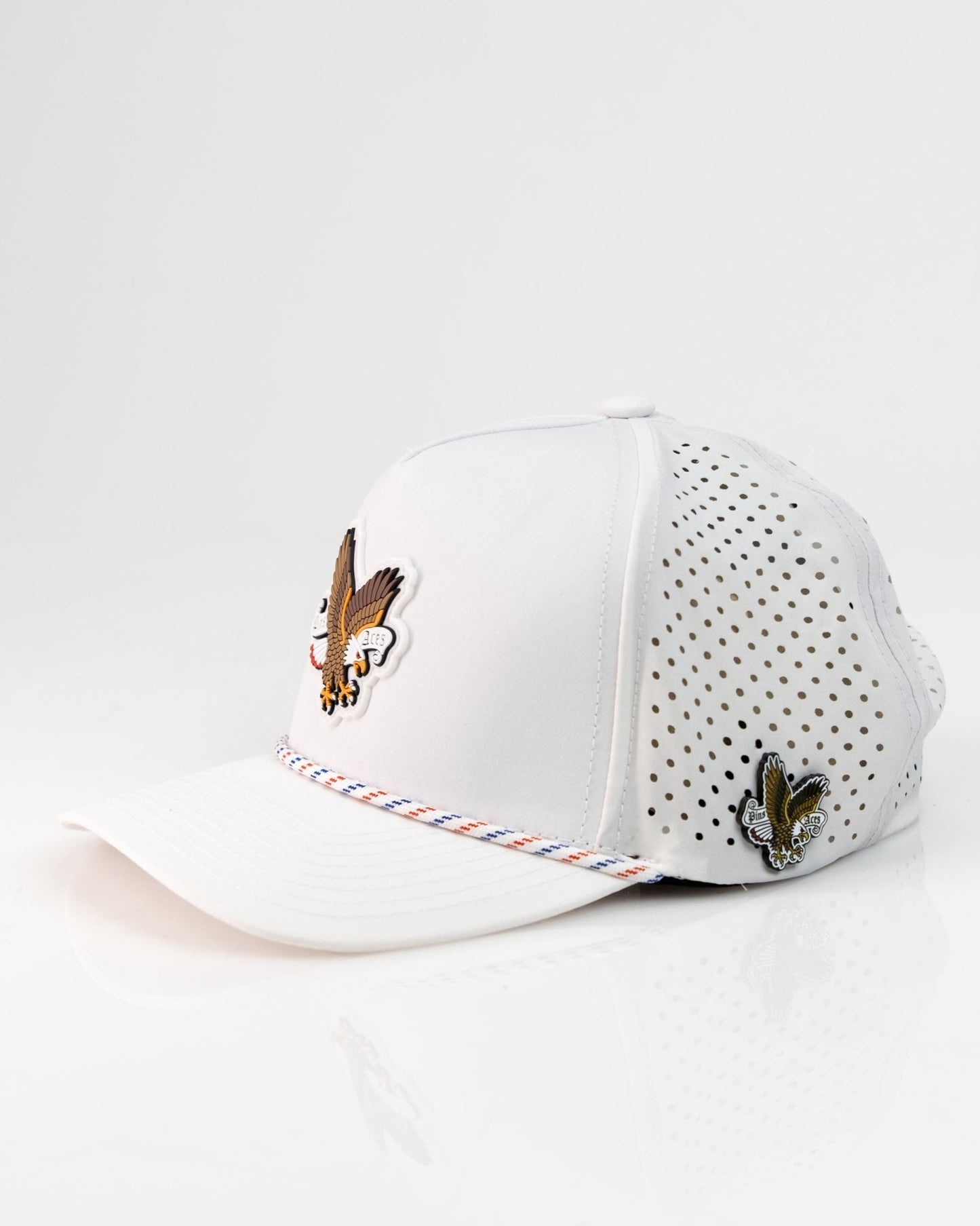 Freedom Eagle White - Perforated Rope Hat - Club Rehab