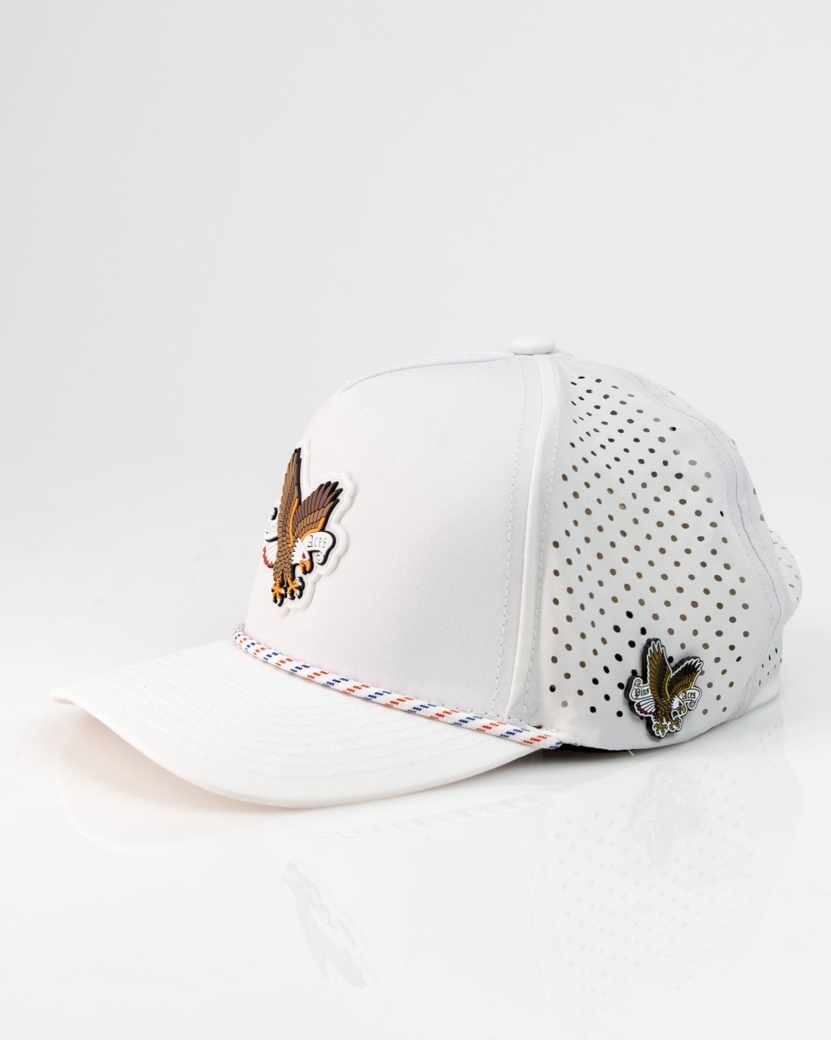 Freedom Eagle White - Perforated Rope Hat - Club Rehab