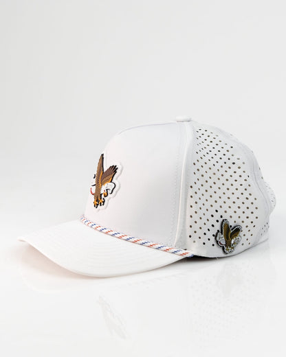 Freedom Eagle White - Perforated Rope Hat - Club Rehab