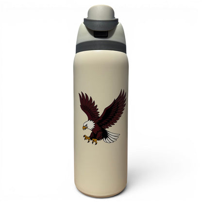 Freedom Flight Hydration Bottle | 32oz Insulated Stainless Steel | Flip Straw Lid w/ Handle | Eagle - Club Rehab