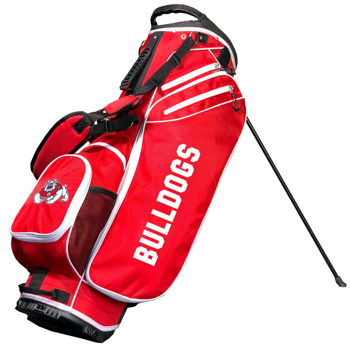 Fresno State Bulldogs Birdie stand golf bag, Red color