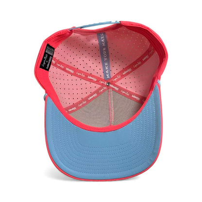 Frosted Elephant Golf Hat | Snapback Cap | Built-in Magnetic Ball Marker Holder + Marker Included | Adjustable | Elephant Cookie Pink - Club Rehab